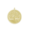 Circle with Tree Engraving Charm (26 x 25mm)