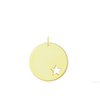Circle with Star Cut Out Charm (22 x 20mm)