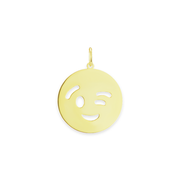 Winking Emoji Charm (26 x 20mm)