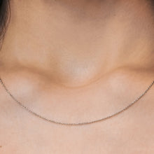 Load image into Gallery viewer, Canal St. Cable Necklace in 14K White Gold
