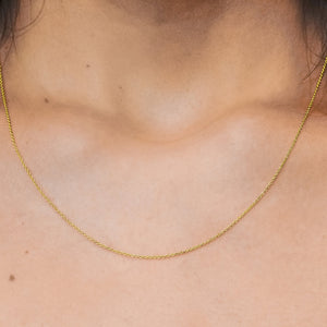 Canal St. Cable Necklace in 14K Yellow Gold