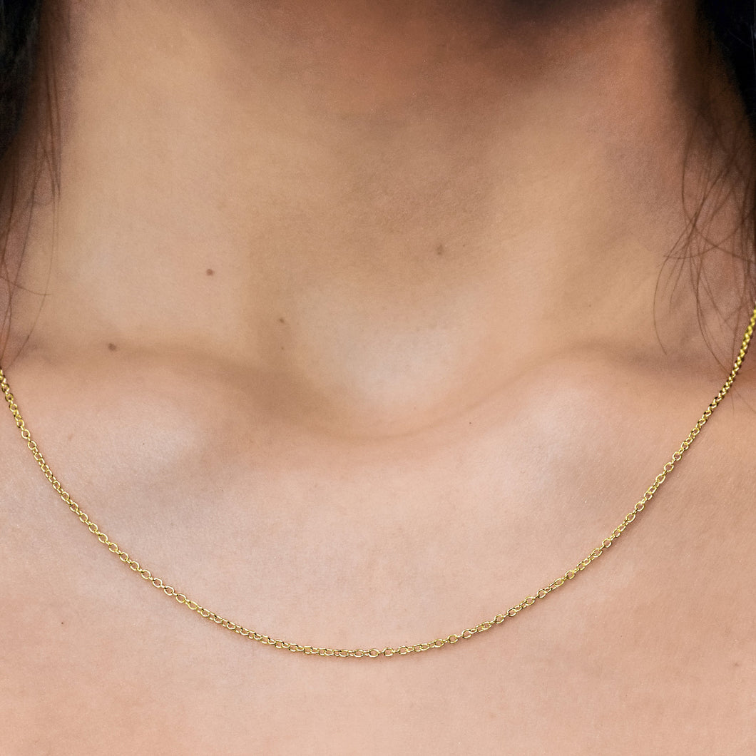 Canal St. Cable Necklace in 14K Yellow Gold