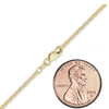 Canal St. Cable Chain Anklet in 10K Yellow Gold