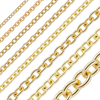 Bulk / Spooled Medium Round Cable Chain in 14K & 18K Yellow Gold (0.95 mm - 4.05 mm)
