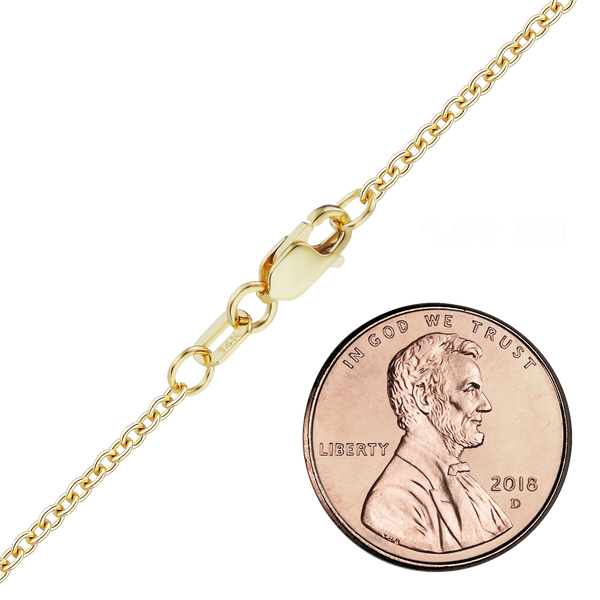 Canal St. Cable Necklace in 14K Yellow Gold