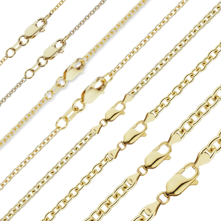 Canal St. Cable Necklace in 14K Yellow Gold