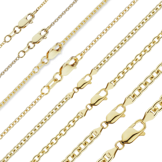 Canal St. Cable Anklet in 14K Yellow Gold