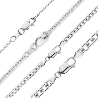 Canal St. Cable Bracelet in 14K White Gold