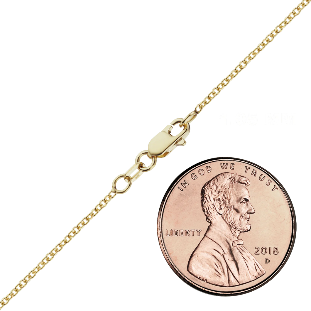 Canal St. Cable Chain Necklace in 10K Yellow Gold