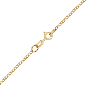 Canal St. Cable Necklace Necklace with Spring Ring in 14K Yellow Gold