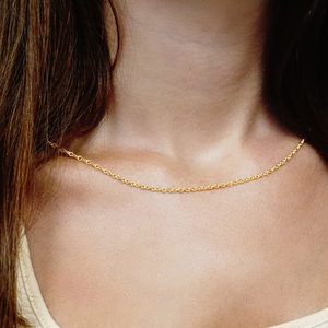 Canal St. Cable Necklace in 14K Yellow Gold