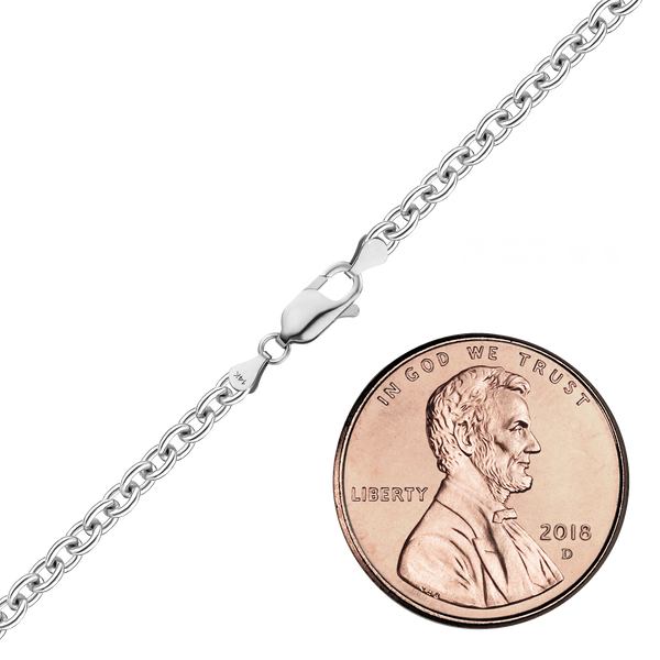 Canal St. Cable Bracelet in 14K White Gold