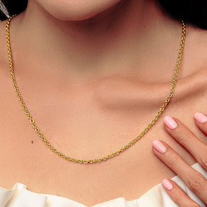 Canal St. Cable Necklace in 14K Yellow Gold