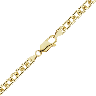 Canal St. Cable Anklet in 14K Yellow Gold