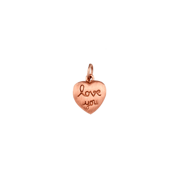 Love and Word Charms/ Love You Heart Charm (16 x 10mm)