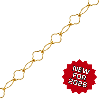 Bulk / Spooled Clover Chain in 14K Gold-Filled (4.50 mm - 4.90 mm)