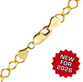 Finished Clover Anklet in 14K Gold-Filled