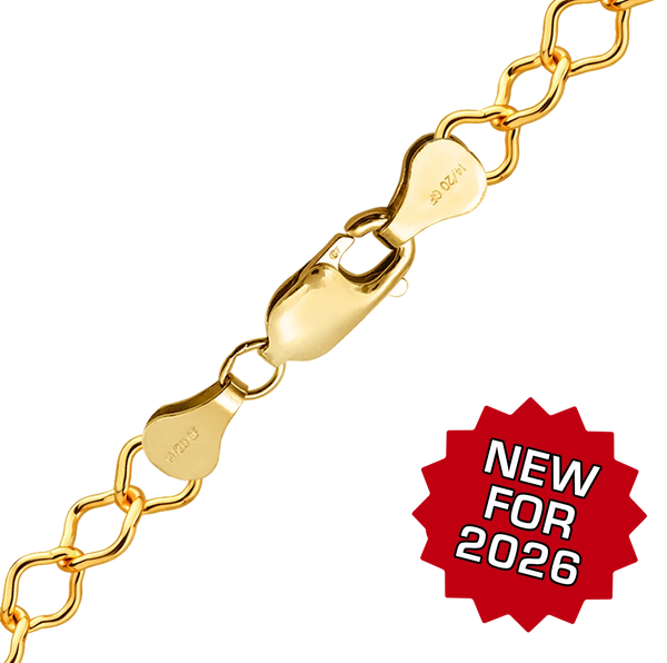 Finished Clover Bracelet in 14K Gold-Filled