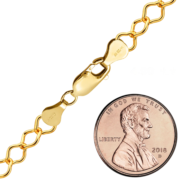 Finished Clover Bracelet in 14K Gold-Filled