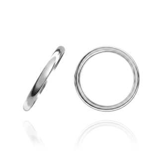 ITI NYC Sterling Silver Comfort Fit Wedding Bands (2.0 mm - 8.0 mm)