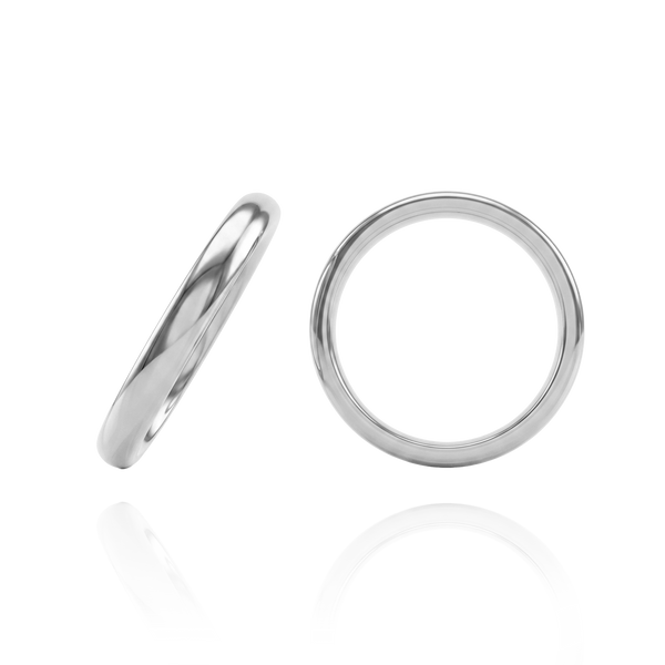 ITI NYC 14K White Gold Comfort Fit Wedding Bands (2.0 mm - 4.0 mm)