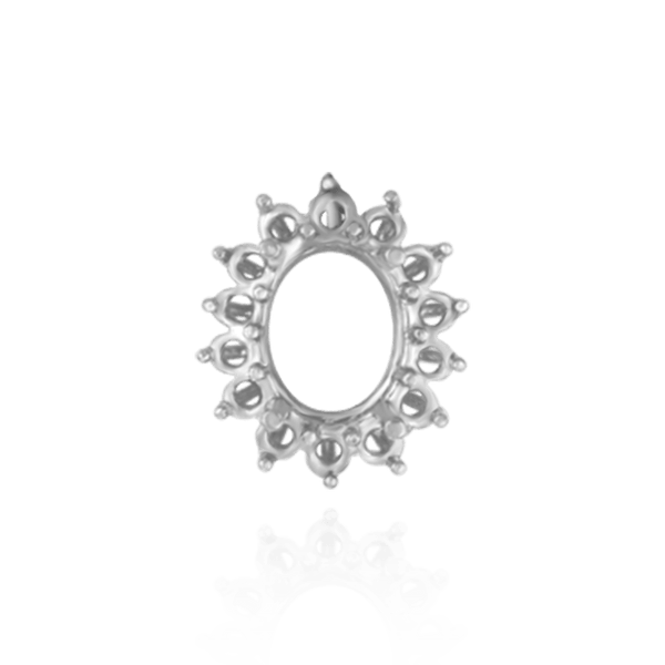 ITI NYC Oval Cluster Tops (12-16 Side Stones | 6.00 x 4.00 mm - 10.00 x 8.00 mm)