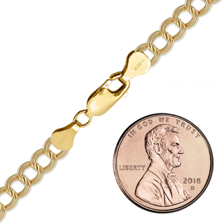 Finished Charm Anklet in 14K Gold-Filled