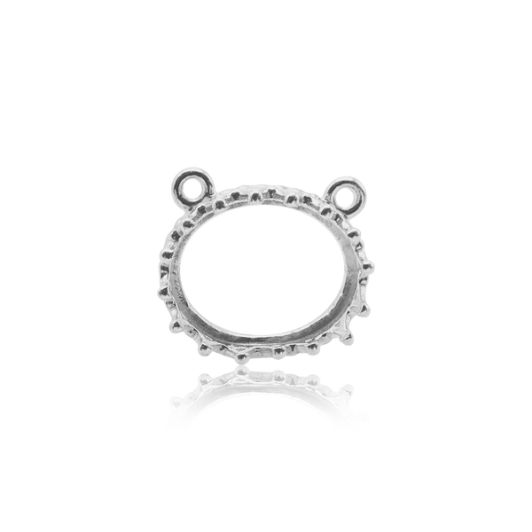 ITI NYC Oval Gallery Wire Bezel in Sterling Silver (7.00 x 5.00 mm - 10.00 x 8.00 mm)