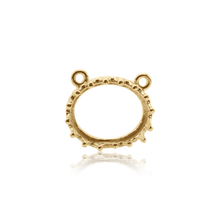 ITI NYC Oval Gallery Wire Bezel in 14K Gold (7.00 x 5.00 mm - 10.00 x 8.00 mm)