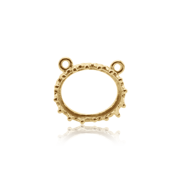 ITI NYC Oval Gallery Wire Bezel in 14K Gold (7.00 x 5.00 mm - 10.00 x 8.00 mm)