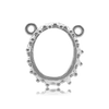 ITI NYC Oval Gallery Wire Bezel in Sterling Silver (8.00 x 6.00 mm - 10.00 x 8.00 mm)