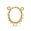 ITI NYC Oval Gallery Wire Bezel in 14K Gold (8.00 x 6.00 mm - 10.00 x 8.00 mm)