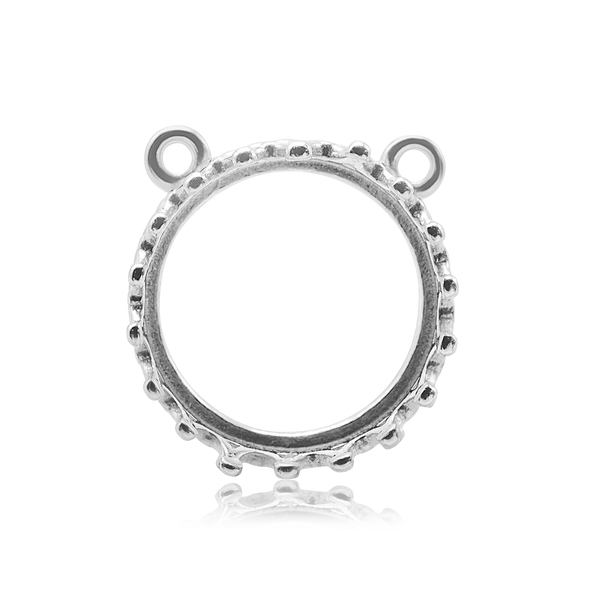 ITI NYC Round Gallery Wire Bezel in Sterling Silver (6.00 mm - 10.00 mm)