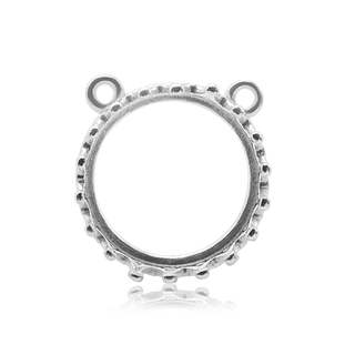 ITI NYC Round Gallery Wire Bezel in Sterling Silver (6.00 mm - 10.00 mm)