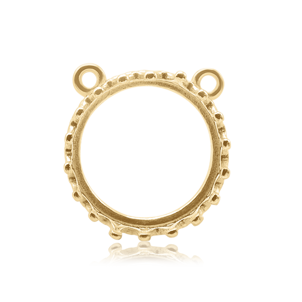 ITI NYC Round Gallery Wire Bezel in 14K Gold (6.00 mm - 10.00 mm)