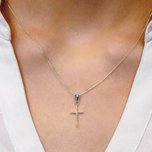 Load image into Gallery viewer, ITI NYC 14K Gold Thin Plain Cross Pendant
