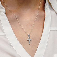 Load image into Gallery viewer, ITI NYC Thick Plain Cross Pendant in 14K Gold
