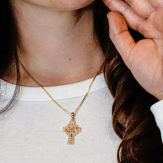 ITI NYC Fancy Celtic Cross Pendant in Sterling Silver