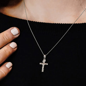 ITI NYC Classic Crucifix Pendant in 14K Gold