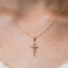 ITI NYC Classic Crucifix Pendant in 14K Gold