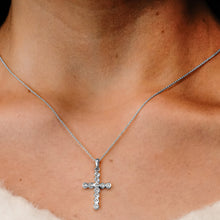 Load image into Gallery viewer, ITI NYC Bezel Set Cross Pendant with Diamonds in 14K Gold
