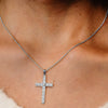 ITI NYC Fancy Cross Pendant with Diamonds in 14K Gold