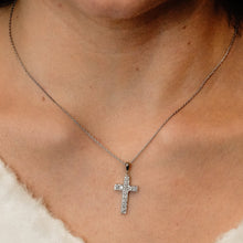 Load image into Gallery viewer, ITI NYC Cross Pendant with Diamonds in 14K Gold
