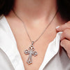 ITI NYC Trefoil Cross Pendant with Cubic Zirconia in Sterling Silver