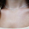 Clinton St. Cable Necklace in 14K White Gold