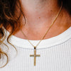 ITI NYC Tubular Cross Pendant in Sterling Silver