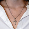 ITI NYC Fancy Cross Pendant in Sterling Silver