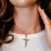 ITI NYC Freeform Crucifix Pendant in Sterling Silver