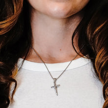 Load image into Gallery viewer, ITI NYC Freeform Crucifix Pendant in Sterling Silver
