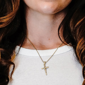 ITI NYC Freeform Crucifix Pendant in Sterling Silver